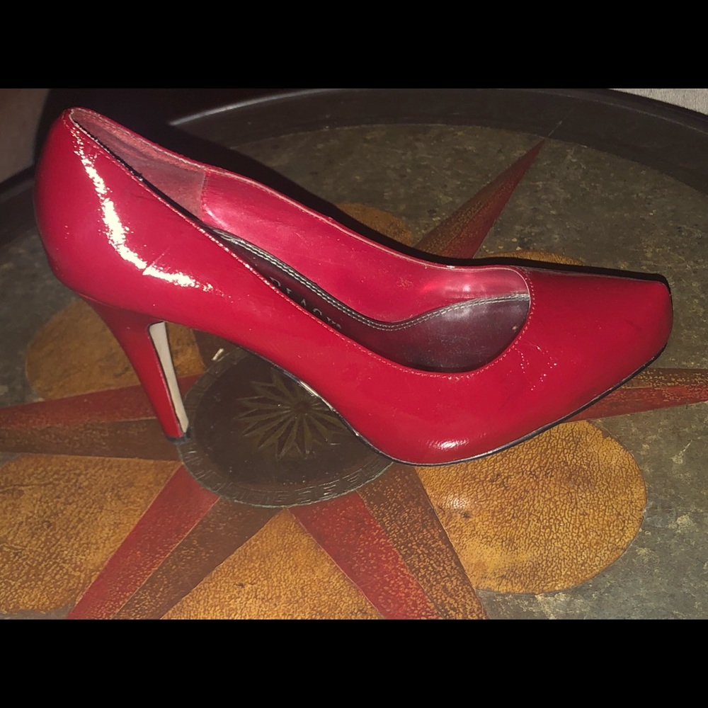 White House black market red pumps